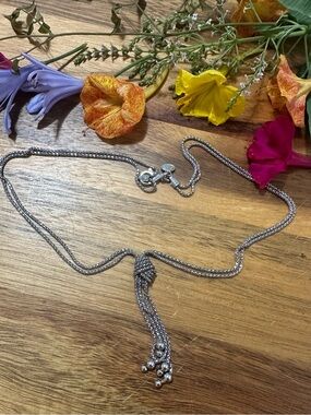 Silpada Sterling Silver 925  Multi-Strand lariat Necklace 17”
